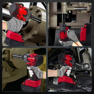 Clé à chocs sans fil rouge de qualité supérieure avec 600 Nm, clé à chocs rechargeable portable pour <span class=keywords><strong>la</strong></span> réparation automobile en garage - Product Image 6
