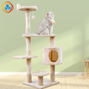 Furniture Grade Plush <b>Cat</b> <b>Tree</b>, Multi-Level <b>Cat</b> Tower with <b>Cat</b> Cave & <b>Scratching</b> <b>Posts</b> for Indoor <b>Cats</b> - Product Image 1