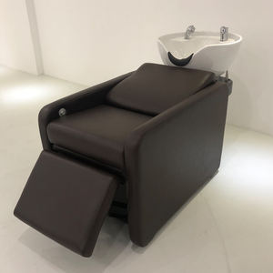 HaoYu Chaise de shampooing de salon moderne Lit Bol en céramique Lavage des cheveux Massage Poser Shampooing Chaise Lit avec évier de salon - Product Image 2