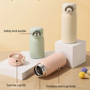 Thời trang mới Mini Pocket cup thép không gỉ Cốc trẻ em xách tay nhỏ tươi đáng yêu nảy Cup cho nam và nữ - Product Image 5