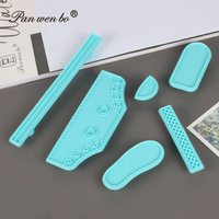 Grattoir à crème en plastique dents irrégulières bord spatules grattoir à gâteau fondant trancheuse à gâteau coupe-pâtisserie outils bricolage décoration