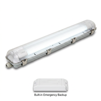 Éclairage LED étanche IP65 pour entrepôt et ferme, 2x36W 4ft 1200mm, 2x18W T8 Tube Triproof Batten à montage en surface