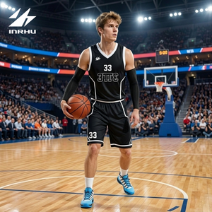 Unisex basketbaluniformset voor volwassenen, sneldrogend, ademend materiaal, verkrijgbaar in grote maten, volledig aanpasbaar met teamnaam en nummer - Product Image 1
