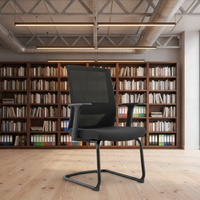 Chaise de bureau en maille de haute qualité avec accoudoirs, chaise d'ordinateur pour la maison, chaise de formation moderne et simple pour salle de réunion