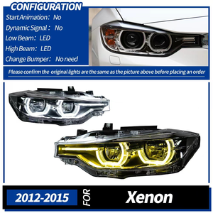 Faros Delanteros LED Láser de Doble Color 6000K 36W para BMW Serie 3 F30/F35 2012-2015, DRL Amarillo Blanco 12V, Nuevo, Plug & Play - Product Image 5