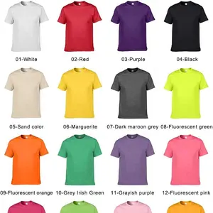 Blank 180 Gsm Cotton Oversize Solid Color Crewneck Men's T-shirts