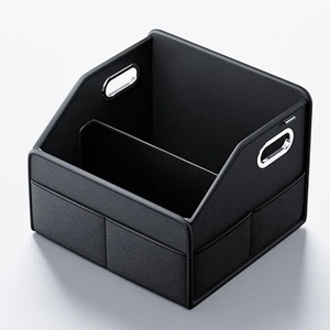 Organizador de maletero de coche con bolsa de almacenamiento colgante para asiento trasero, bolsillo de almacenamiento de cuero <span class=keywords><strong>PU</strong></span> con cierre de gancho y bucle para SUV/MPV/camión - Product Image 1