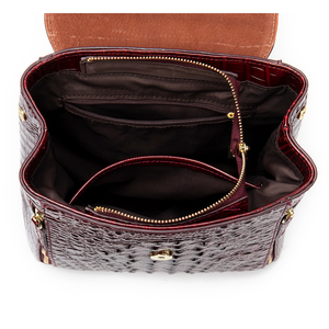 <span class=keywords><strong>Sac</strong></span> à <span class=keywords><strong>dos</strong></span> personnalisé en cuir véritable pour femmes, motif <span class=keywords><strong>Crocodile</strong></span>, <span class=keywords><strong>sac</strong></span> à <span class=keywords><strong>dos</strong></span> de luxe pour femmes - Product Image 5