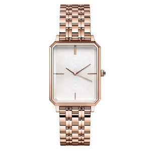 ساعة فاخرة بحزام مستطيلي الشكل للوجه ساعة نسائية - Product Image 3
