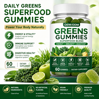 Complément Alimentaire Superalimentaire Greens Gummies : Mélange Quotidien de Fruits et Légumes, Vitamines, Minéraux, Fibres – Fournisseur OEM/ODM Marque Privée