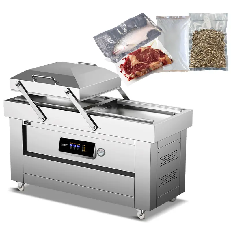 Spot New Product Smoked Fish Vacuum Packing Machine For Chicken Breast Ham Slices Sealing Machine Food Saver Well Sealed