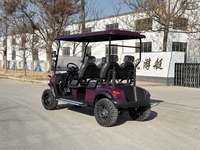 Voiture de golf électrique de qualité supérieure, batterie lithium 72V, 3-4 places, version route, suspension indépendante, sièges de luxe, nouvelle version Pro