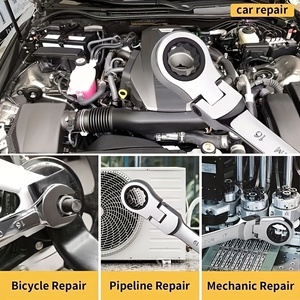 Jeu de clés à douille impériales doubles 8-19 mm, 12 pièces, en acier au chrome-vanadium durable, boîte de rangement, kit d'outils manuels OEM pour bricolage, usage domestique et <span class=keywords><strong>garage</strong></span>, incluant - Product Image 6