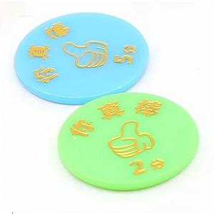 Jetons ronds en plastique acrylique avec impression de motifs couleur personnalisés, jetons de points de récompense pour étudiants pour jeux de société et plateaux de jetons de poker - Product Image 5