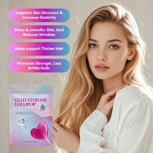 Julong Hot Selling Benutzer definierte Handelsmarke Glutathion Lutscher Glutathion Kollagen Ergänzungen Aufhellende Haut Kollagen Lutscher - Product Image 2