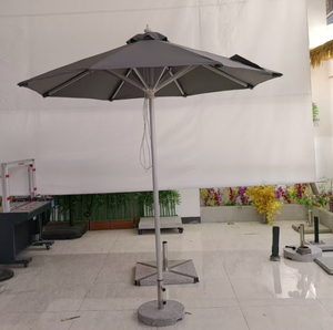 <span class=keywords><strong>Parasol</strong></span> d'extérieur moderne en aluminium avec bouton poussoir inclinable et manivelle, polyvalent pour jardin, restaurant, terrasse, <span class=keywords><strong>auvent</strong></span> solaire pour hôtels, parcs - Product Image 3