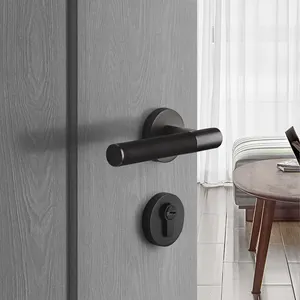 Filta Black Leather Doors Handle Door Lever Direct Sales Wholesale Price Door Lock Handle