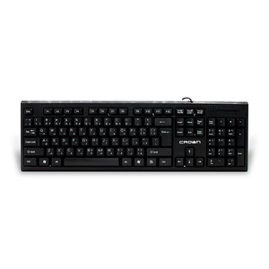 Teclado estándar de 105 teclas con cable con impresión árabe negro OEM máquina de escribir USB diseño en inglés teclado USB de PC barato - Product Image 1