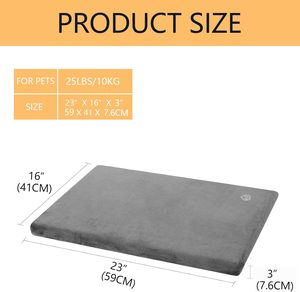 Estera de cama para caja de perro con estilo moderno Reversible Cool Warm Forros a prueba de agua Cubierta extraíble lavable a máquina Viaje plegable - Product Image 2