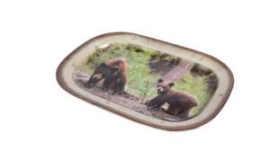 ถาดเสิร์ฟลายสัตว์ป่าทำจากเมลามีน แรงบันดาลใจจากธรรมชาติ สำหรับการจัดเลี้ยงทั้งในร่มและกลางแจ้ง และใช้ในบ้าน - Product Image 3