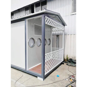 Mobile Storage House <b>Rectangle</b> Engineered Wood Multifunctional Storage Unit For Neatening And Waste Collection - Product Image 4