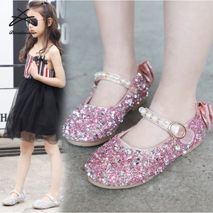 Giảm Giá Hấp Dẫn Giày Thời Trang Trẻ Em Giày Trẻ Em Đính Kim Sa Lấp Lánh Giày Xăng Đan Bé Gái Dễ Thương Giày Đế Bằng - Product Image 1