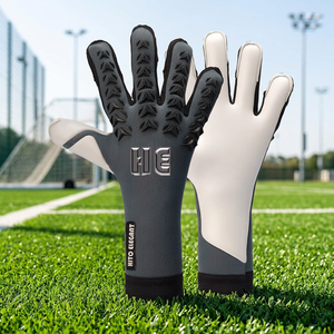 Gants de gardien de but personnalisés Gants de gardien de but allemands en latex de qualité supérieure personnaliser le logo en caoutchouc sangle amovible couleur unie - Product Image 4