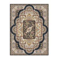 Tapis en soie de style persan de luxe de haute qualité tapis noué à la main avec tapis de texture douce et lisse pour salon et chambre à coucher