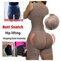 Gaine Colombienne Sculptante à Forte Compression pour Ventre Plat, Idéale Post-Opératoire BBL et Post-Partum, Maintien Puissant
