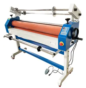 1600 mét định dạng rộng Vinyl quảng cáo ảnh lạnh Laminator Máy cán với bàn đạp chân