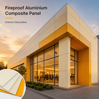 Panneau composite en aluminium ACP ACM résistant au feu, revêtu de PVDF gris argenté, personnalisé pour la décoration de façade de magasin