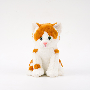 لعبة قطة مخططة لطيفة من القطيفة مع ميزات واقعية وقماش متين للأطفال وجامعي التحف - Product Image 3