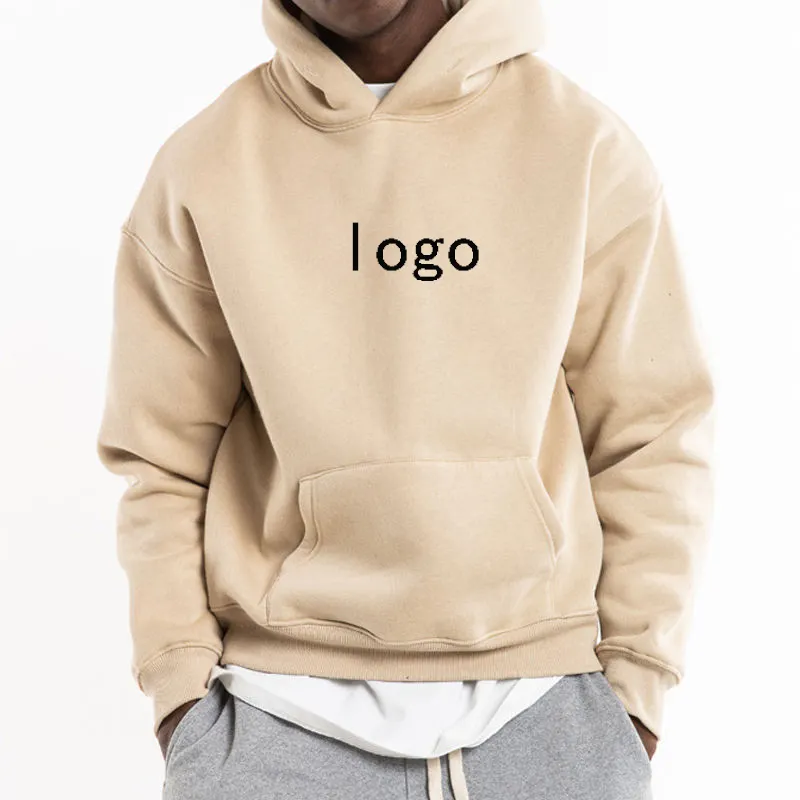 310-480gsm high quality cotton oversized blank fashion streetwear embroidery logo custom mens hoodie