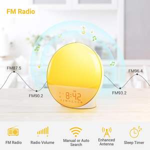Reloj Despertador con Luz de Simulación de Amanecer para Niños y Personas con Sueño Pesado, Venta al Por Mayor de Fábrica - Product Image 4