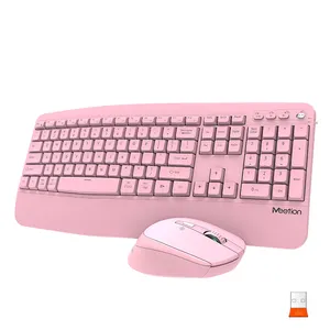 Meetion DirectorA keyboard and mouse he full size BT1 BT2 2.4G Wireless multimedia shortcut keys fancy keyboard and mouse