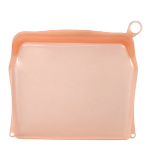 Accesorios de cocina impresos Contenedor de alimentos de silicona Bolsa de almacenamiento de alimentos Bolsas Cremallera Bolsa de congelador Reutilizable - Product Image 5