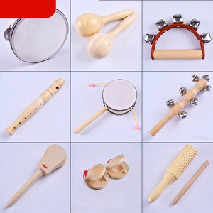 Wholesale 9 in 1 Wooden Orff Percussion Kit Children <b>Musical</b> Instrument Combination Set For Early Education Center - Product Image 6