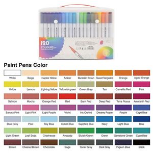 Hot-Selling Colorful Dual Art Marker <b>Brush</b> Tip for Coloring Lining With Customized Package and Logo - Product Image 4