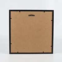 Ventes chaudes en gros, décoration murale familiale, cadres photo en bois carrés noirs de taille personnalisée pour mur ou table