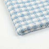 Vente en gros, 425Gsm, 21.4% laine 50% acrylique 28.6% Polyester Tweed laine tricotée tissu mélangé pour vêtements/