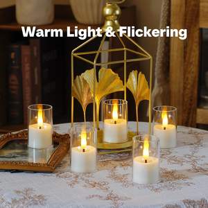 LED Acrylic Glass Swinging Bullet Head Electronic Candle <b>Light</b> Cross Border Wedding Birthday Decoration Ornament Ornament - Product Image 2