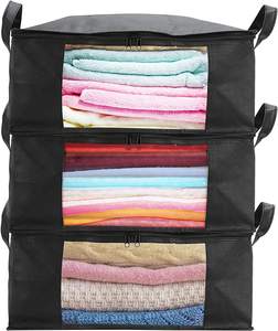 Sac de rangement pour couette, tri des vêtements, sac de déménagement, sac à bagages, salon, écologique, pliable, couleur personnalisée, armoire - Product Image 3