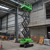 Plateforme élévatrice à ciseaux électrique sur chenilles de 8,3 m de long GS0610TL, capacité 300 kg, avec extension de 900 mm pour la maintenance des installations