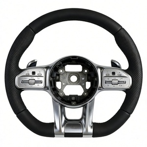 Volante de Cuero Alcantara Personalizado para <span class=keywords><strong>Mercedes</strong></span> <span class=keywords><strong>Benz</strong></span> E350 W221 W166 GLE53 W213 X164 X253 - Product Image 4