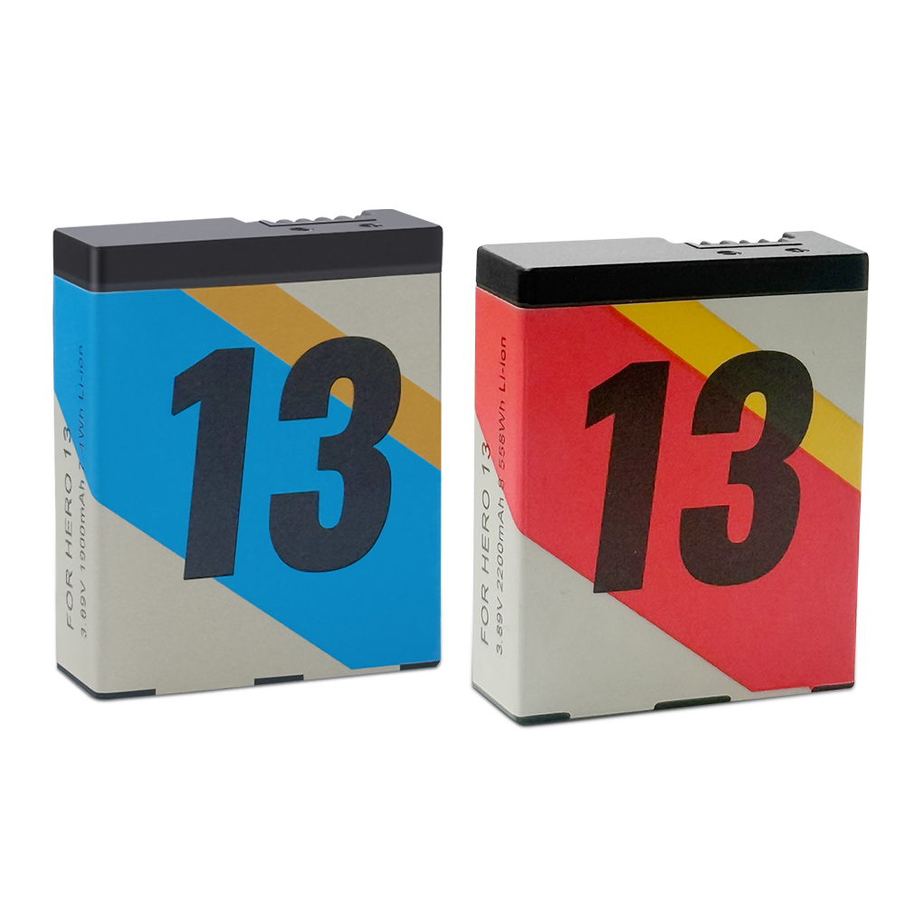 Hongdak Battery for Gopro Hero 13 2200 Ah Battery for GoPro Hero 13 Low Temperature Battery 3 Slots TF Card Storage Charger Box