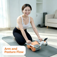 Rodillo Abdominal de Rebote Automático para Reafirmar el Cuerpo, Entrenamiento Deportivo en Casa para Adultos, Ejercicio Diario de Fitness