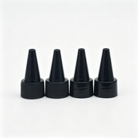 Bouchons applicateurs à bec long et pointu 20mm 24mm, en plastique, à finition lisse, avec embout aiguille et vis, pour bouteilles de colle