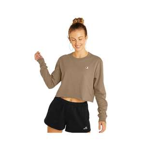 Camisetas Deportivas Cortas Champion LS para Mujer, Color: Beige/Caqui Oscuro |   100% Auténtico - Product Image 3