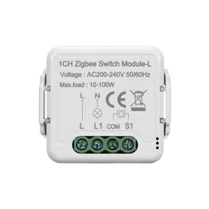 Módulo de interruptor inteligente DIY 2 Gang Zigbee compatible con control remoto inalámbrico Tuya