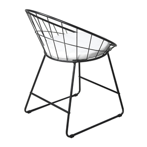 Miễn Phí Mẫu Vàng Hiện Đại Lưới Ngoài Trời Vòng Dkr Kim Loại Lá Thép Bê Tông <span class=keywords><strong>Stackable</strong></span> Lucy Chủ Tịch Ăn <span class=keywords><strong>Side</strong></span> Black Wire <span class=keywords><strong>Chair</strong></span> - Product Image 5